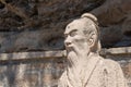 Xu Xiake Statues at Shibaoshan Mountain(Shibaoshan Shiku) in Jianchuan, Yunnan, China. Royalty Free Stock Photo